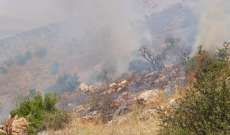 الدفاع المدني: إخماد حريق مساحة شاسعة من الأعشاب والأشجار في جبل عنجر ومجدل عنجر