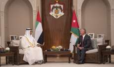 ولي عهد أبوظبي التقى ملك الأردن: السلام هو ضمانة المستقبل الأفضل للمنطقة وشعوبها