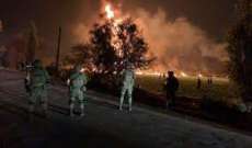 إجلاء نحو 600 شخص إثر حريق في سوق كبير في المكسيك