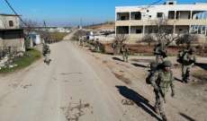 المرصد السوري: القوات التركية تنشئ نقطة عسكرية عند بوابة جبل الأربعين بريف إدلب