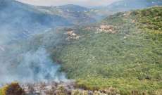 الدفاع المدني تمكن من السيطرة على النيران في احراج بزال- عكار