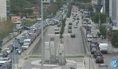 التحكم المروري: حركة المرور كثيفة من جسر الفيات باتجاه العدلية