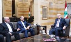 عبد اللهيان التقى ميقاتي: إيران ستقف الى جانب لبنان ودعمه في كل الظروف وترغب في تطوير العلاقات وتفعيلها