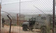 النشرة: قوة إسرائيلية مشطت الطريق العسكري بمحاذاة السياج الحدودي  
