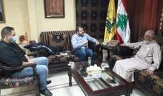 حزب الله يستقبل مدير جمعية نور اليقين الخيرية في صيدا