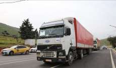 منظمات تركية أرسلت 12 شاحنة تحمل مساعدات إنسانية وإغاثية إلى ريف إدلب
