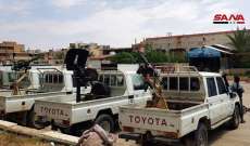 مجموعة مسلحة في التنف تصل تدمر وتسلم نفسها للجيش السوري