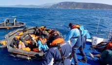 خفر السواحل التركي أنقذ 54 طالب لجوء تعطل قاربهم في ولاية جناق قلعة