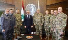 بوصعب التقى رئيس أركان الجيش على رأس وفد بالإضافة الى محافظ بيروت