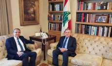  السنيورة عرض مع سفير مصر الاوضاع العامة والعلاقات الثنائية 