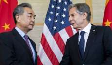 وزير الخارجية الصيني ونظيره الأميركي أكدا على ضرورة حل الدولتين للحفاظ على الاستقرار