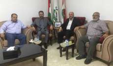 ممثل حركة حماس في لبنان يستقبل وفداً من حركة الجهاد الإسلامي في فلسطين