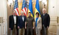 زيلينسكي يلتقي في كييف زعيم الأقلية الجمهورية في مجلس الشيوخ الأميركي
