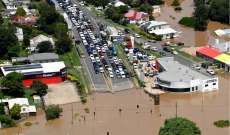 السلطات الأسترالية بدأت عمليات إجلاء المدنيين في سيدني نتيجة سيول سببتها الأمطار الغزيرة