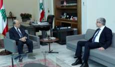 الرئيس عون التقى المجذوب الذي تمنى أن تُستكمل المشاريع الإصلاحية التي وضعها