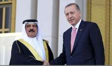 الرئيس التركي لملك البحرين: واثق من إمكانية إيجاد إسهامات لحل مشاكل مشتركة عدة تواجه المنطقة