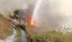 النشرة:حريق كبير في مغدوشة يمتد للأحراج والبلدية تناشد المعنيين التدخل
