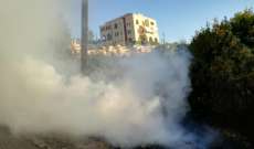 الدفاع المدني:إخماد حريق أعشاب يابسة وأشجار من السنديان في عيتات-عاليه