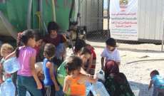 سفارة الامارات تطلق مشروع تأمين مياه الشرب للنازحين السوريين بالبقاع