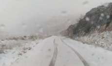 النشرة: طقس عاصف وتساقط للثلوج في منطقة حاصبيا 