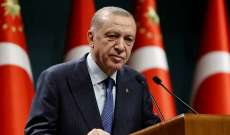 الرئيس التركي: سنكمل عملنا في سوريا عندما يحين الوقت المناسب