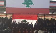 إنتهاء العرض العسكري المركزي بمناسبة عيد الاستقلال وسط بيروت