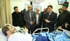وفد من العتبة الحسينية في العراق زار مستشفى الشيخ راغب حرب في تول