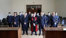 الأمن العام: 13 ضابطا أقسموا اليمين القانونية في قصر العدل