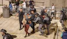 الشرطة الإسرائيلية اعتقلت 4 فلسطينيين في باب العامود بالقدس
