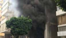 اندلاع حريق كبير في منطقة الملا وفوج اطفاء بيروت يعمل على مكافحته