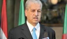 رئيس الوزراء الجزائري يدعو الجزائريين الى التمسك بالوحدة الوطنية 