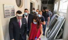 السفير المصري جال بمستشفى الكرنتينا وعاين الأضرار: وصول باخرة مساندة إلى لبنان قريبا