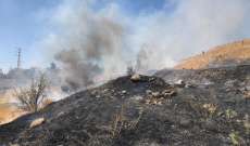 النشرة: الدفاع المدني أخمد حريق اعشاب وأشجار واطارات مستعملة في جديتا