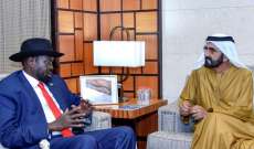 ولي عهد أبو ظبي ورئيس جنوب السودان بحثا بعلاقات البلدين
