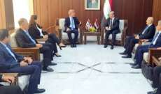 فياض التقى وزير الموارد المائية السوري في دمشق