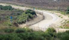 النشرة: دورية إسرائيلية مشطت الطريق الترابي بمحاذاة السياج الحدودي