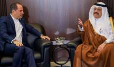 سامي الجميل خلال لقائه السفير القطري: لبنان يرفض رئيساً يفرض عليه