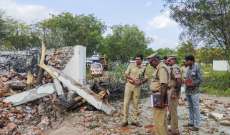 10 قتلى و15 مصابًا نتيجة انفجار في مصنع للألعاب النارية جنوب الهند