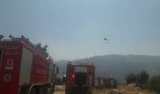 إستقدام طوافة تابعة للجيش للمشاركة في إخماد حريق بأحراج محمية جبل موسى