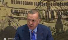 اردوغان: لا تفاوض مع الإرهابيين ونرفض الوساطة ولن نسمح بإقامة دويلة إرهابية شمالي سوريا