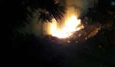 النشرة:اندلاع حريق كبير قرب مكتبة الأمير والأميرة بحي غسان حمود في صيدا
