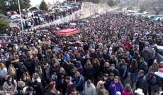 مسيرة للقربان المقدس بدير مار مارون عنايا يشارك فيها حشد من المؤمنين