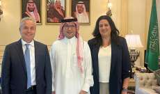 درغام وكتيلي بحثا العلاقات السياسية العامة مع سفير السعودية وليد البخاري