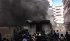الدفاع المدني: العمل على اخماد حريق داخل معمل للخياطة في حارة حريك