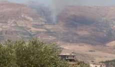 النشرة: اندلاع حريق بالأعشاب اليابسة في منطقة القاطع خراج بلدة ميمس