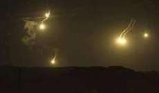 قنابل إسرائيلية مضيئة في أجواء رأس الناقورة وتحليق للطيران الاستطلاعي فوق القطاع الغربي