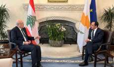 رئيس قبرص التقى ميقاتي: نؤكد دعم لبنان داخل الاتحاد الأوروبي وبموقفه لمعالجة مسألة النزوح السوري