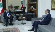 الرئيس عون التقى مدير إدارة الشرق الاوسط وآسيا الوسطى في صندوق النقد جهاد ازعور