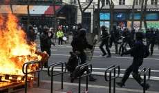 وسائل إعلام فرنسية: اشتباكات عنيفة بين الشرطة والمتظاهرين في باريس ضد قانون التقاعد