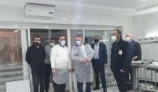 السفير الفلسطيني زار مستشفى الهمشري في صيدا واطلع على تجهيز القسم الجديد لكورونا